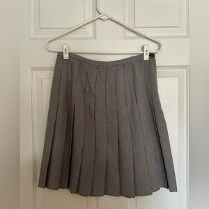 Vintage houndstooth pleated mini skirt